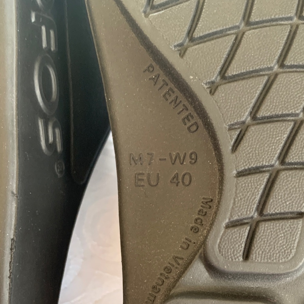 OOFOS Black Comfort Slides - Picture 8 of 13